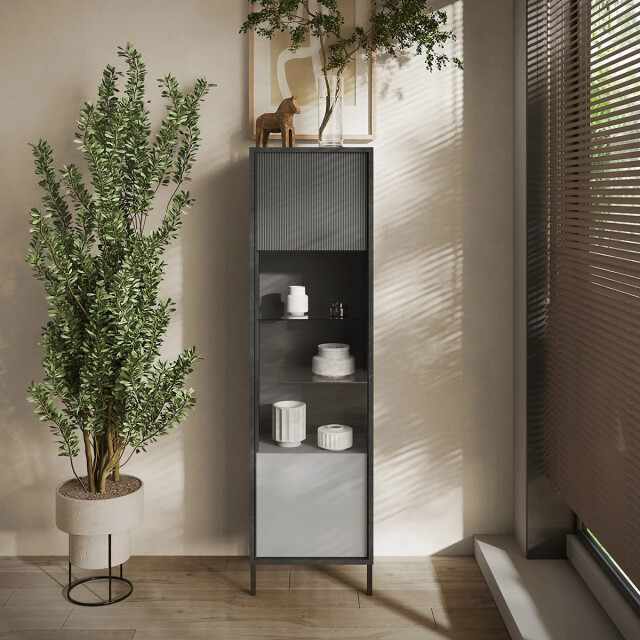 CaliCosy Vitrinekast met 1 deur zonder verlichting h203 cm everest 3449116 large