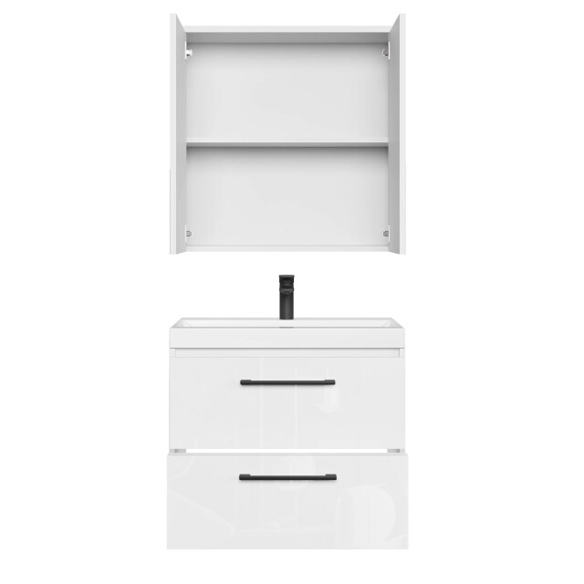 Badplaats Badkamermeubel set florence 01 60 cm – hoogglans – hangend 3449138 large