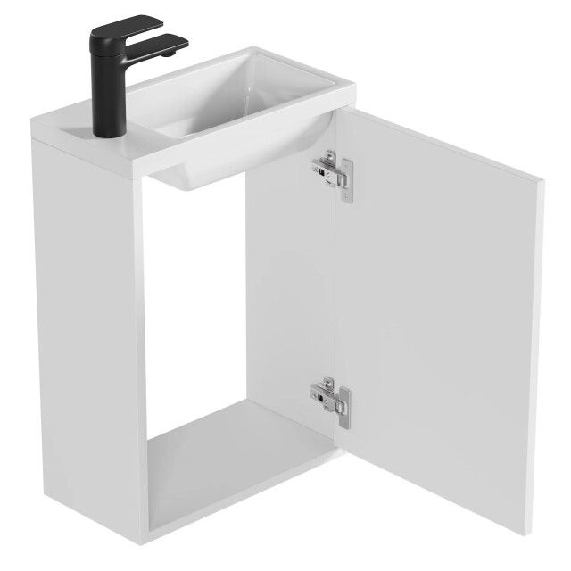 Badplaats Toiletmeubel met wasbak florence 40 x 22 cm – mat – fonteinmeubel 3449152 large