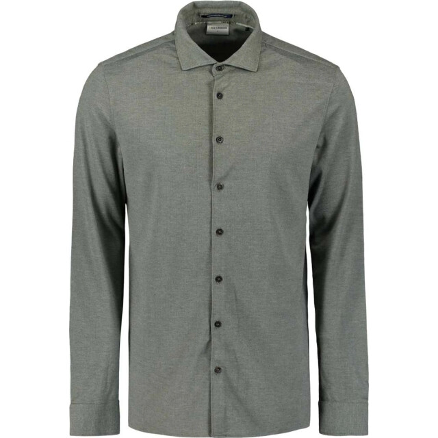 No Excess Shirt jersey melange stretch dark green 29410880-052 large