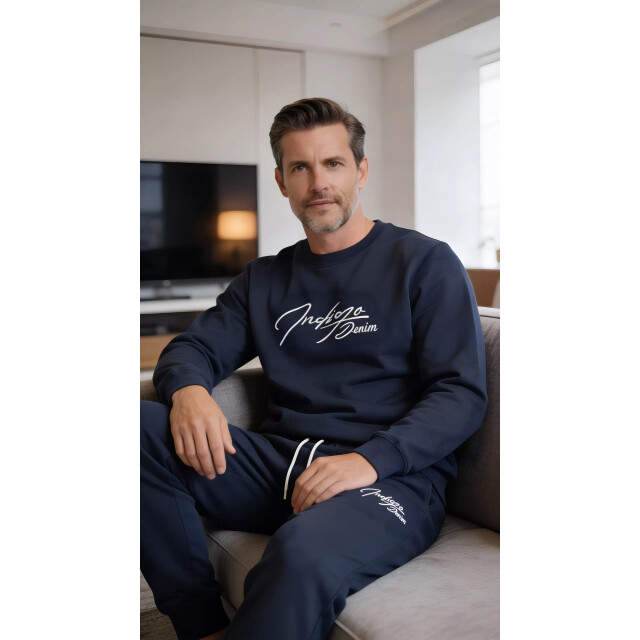 Indigo Denim Denim joggingpak heren navy ID071-1-1-1 large