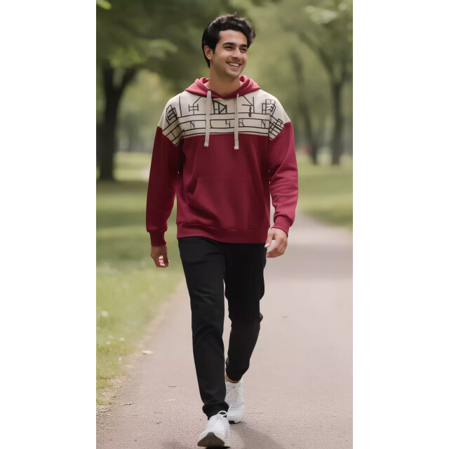 Indigo Denim Id herenhoodie zwart sweatshirt ID-082-1-1-1-1-1-1 large