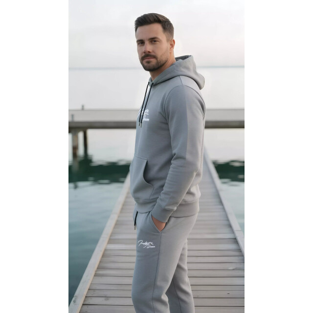 Indigo Denim Denim joggingpak heren licht ID073-1-1 large