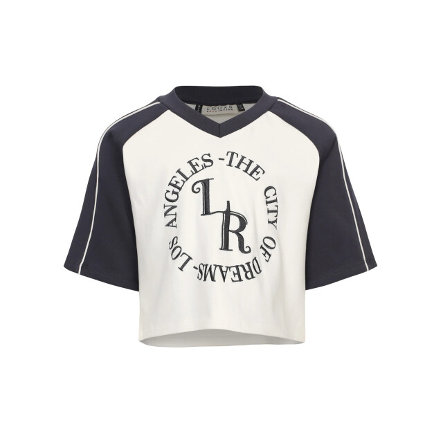 Looxs Revolution Cropped and loose-fit t-shirt raglan voor meisjes in de kleur 2601-5455-012 large