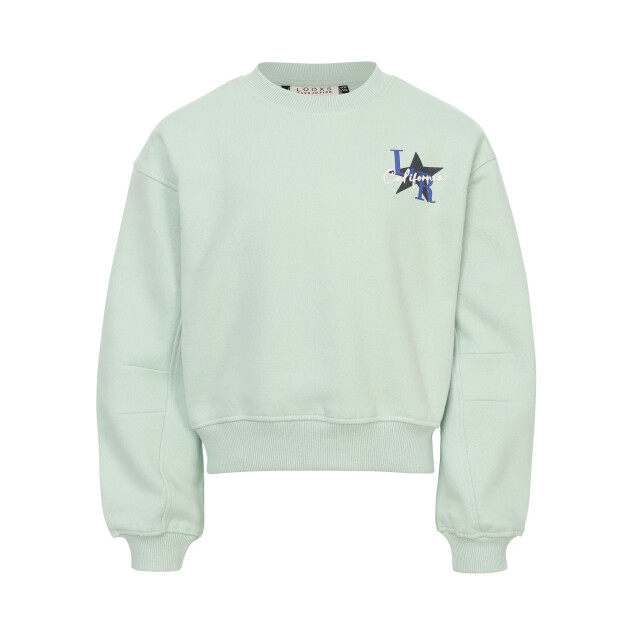 Looxs Revolution Sweater mint l.a. city voor meisjes in de kleur 2601-5307-149 large