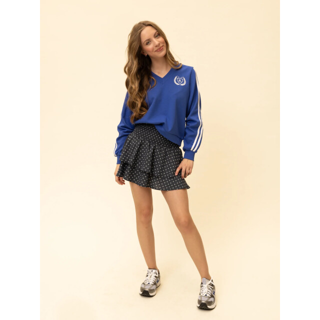 Looxs Revolution Kobalt sweater v-hals voor meisjes in de kleur 2601-5301-140 large