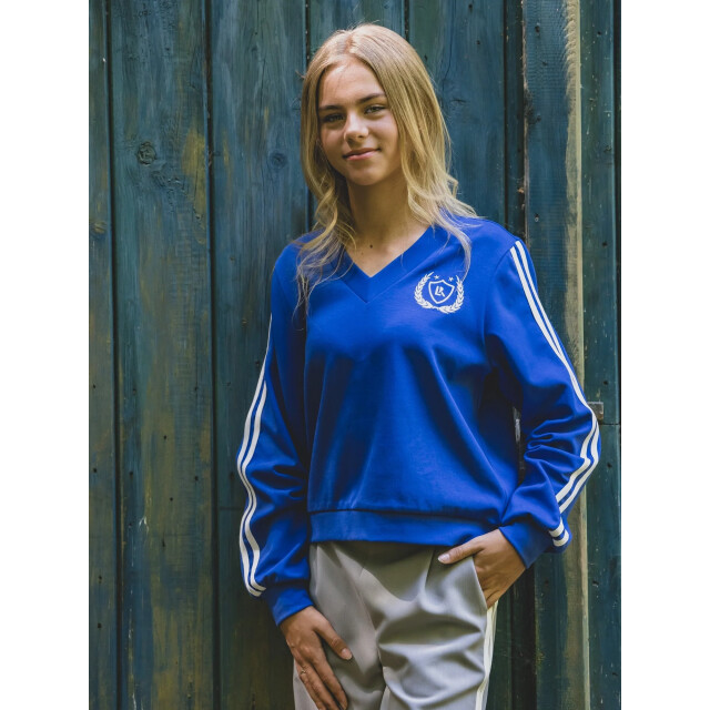 Looxs Revolution Kobalt sweater v-hals voor meisjes in de kleur 2601-5301-140 large