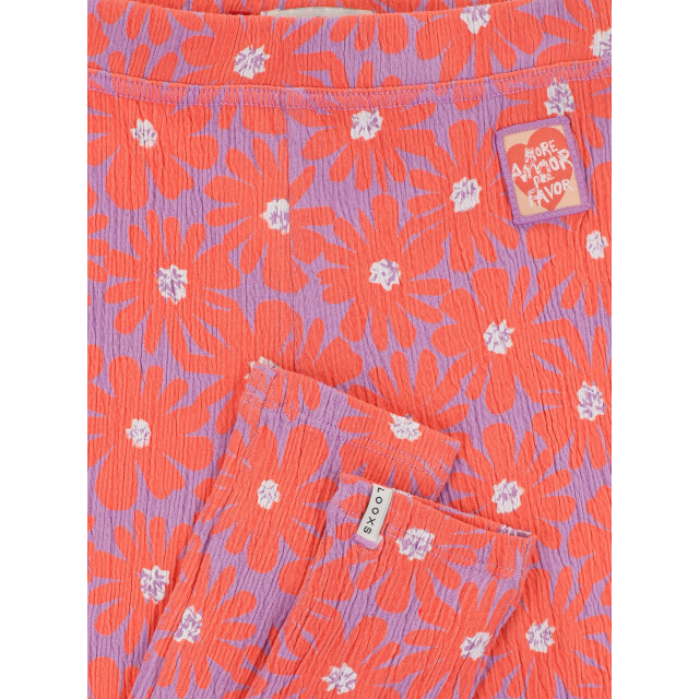 Looxs Revolution Jersey legging koraal floral spring voor meisjes in de kleur 2601-7504-985 large