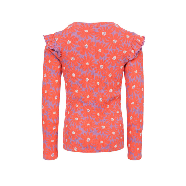Looxs Revolution T-shirt jersey koraal floral spring voor meisjes in de kleur 2601-7404-985 large