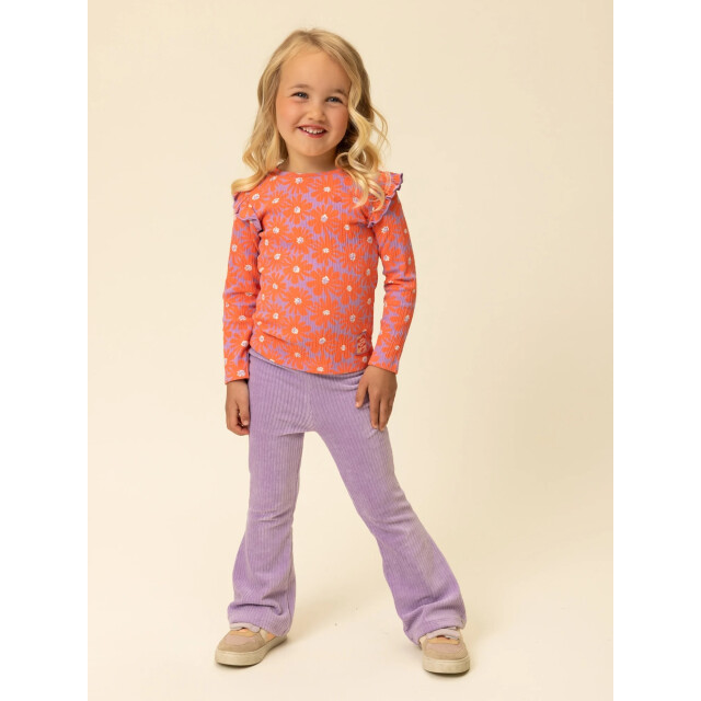 Looxs Revolution T-shirt jersey koraal floral spring voor meisjes in de kleur 2601-7404-985 large