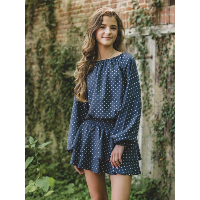 Looxs Revolution Blouse strikjes midnight stars voor meisjes in de kleur 2601-5115-608 large