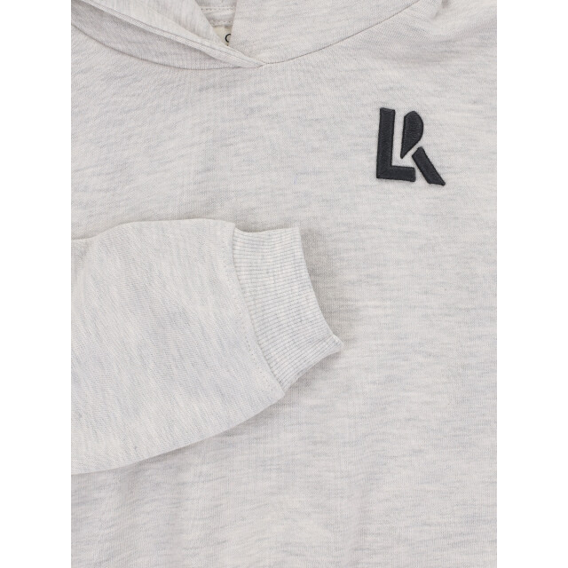 Looxs Revolution Hoody snow melee back print voor meisjes in de kleur 2601-5323-029 large