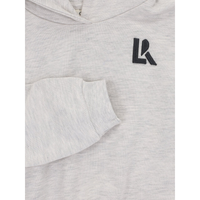 Looxs Revolution Hoody snow melee back print voor meisjes in de kleur 2601-5323-029 large