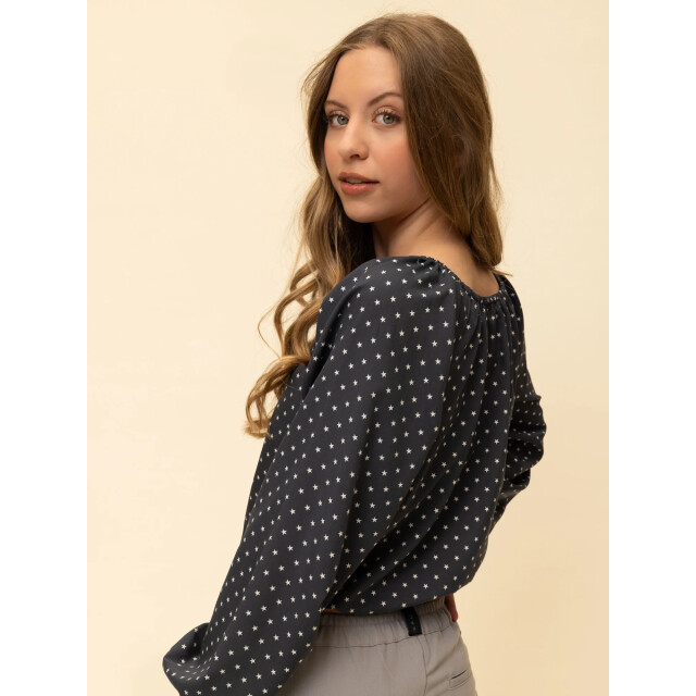 Looxs Revolution Blouse strikjes midnight stars voor meisjes in de kleur 2601-5115-608 large