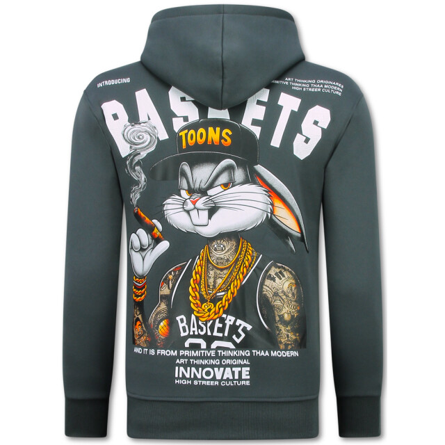 True Rise Oversized hoodie met capuchon gangster chicago FF-5792 large