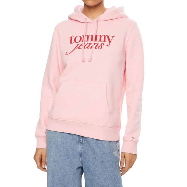 Tommy Hilfiger Dames tommy jeans hoodie UTNA823_pink large