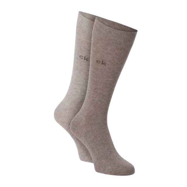Calvin Klein Sokken met geborduurd logo voor heren UTNA689_beigebrown large