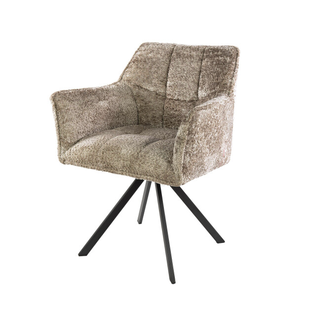 Hoyz armstoel raster draaibaar verpakt per 2 alura zand 3423826 large