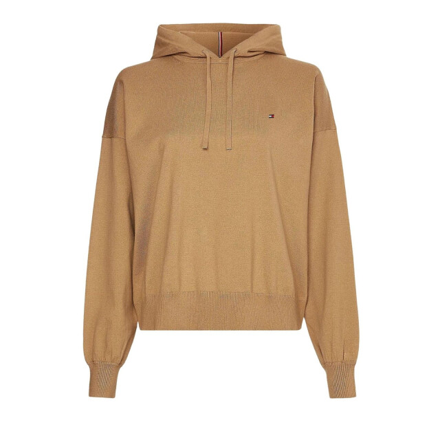 Tommy Hilfiger Dames sweater top met capuchon UTNA539_beige large