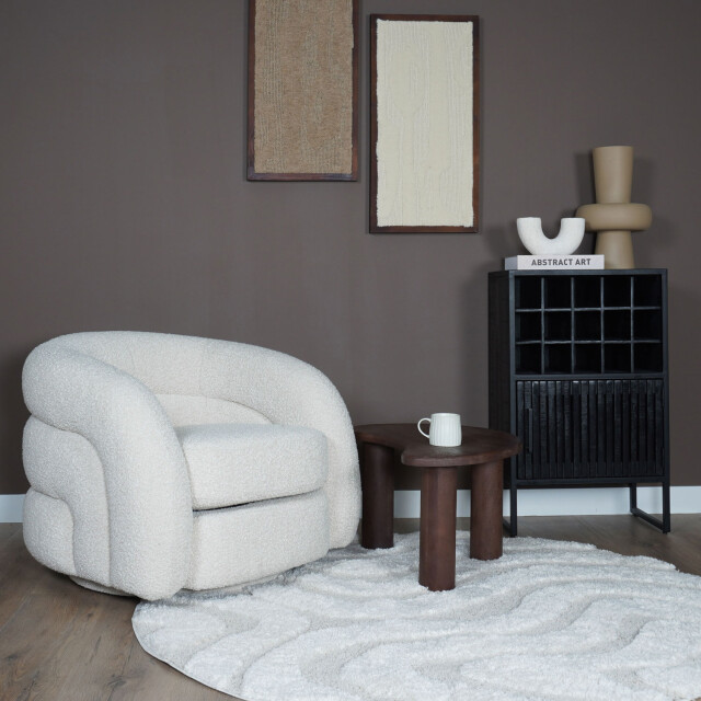 Veer Carpets Vloerkleed isa cream 260 rond ø200 cm 3444235 large