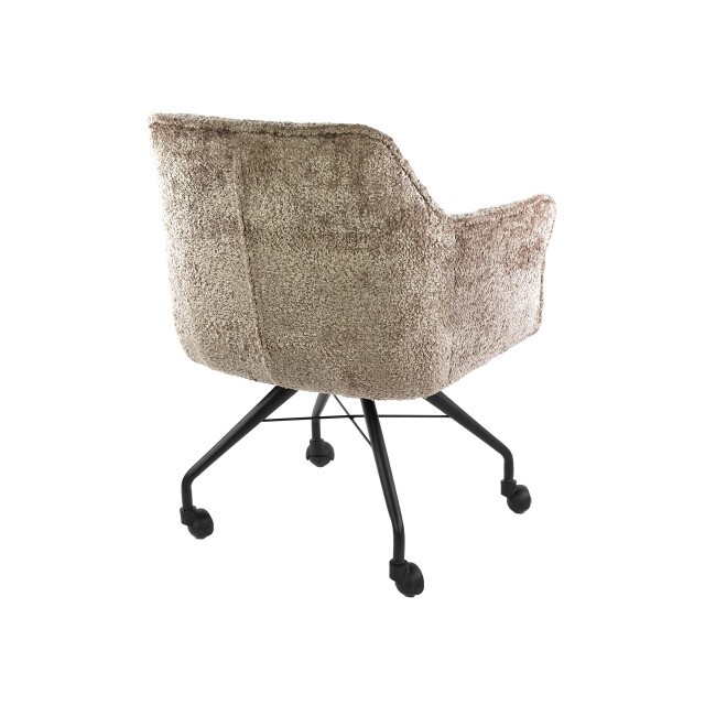 Hoyz armstoel raster wieltjes verpakt per 2 alura zand 3423823 large