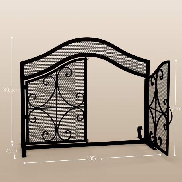 4goodz Haardscherm zware uitvoering vonkenscherm - 3446449 large
