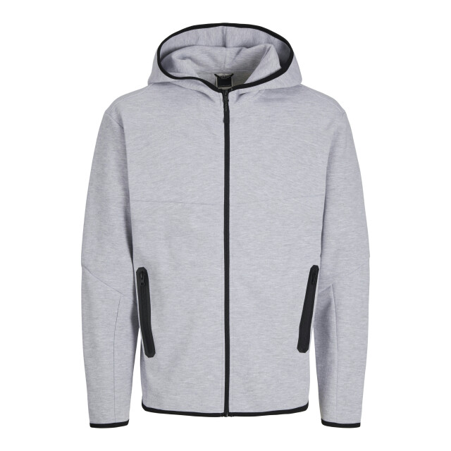 Jack & Jones jcofusion sweat zip hood noos 12260150 light grey melange 05791.910.0011 large