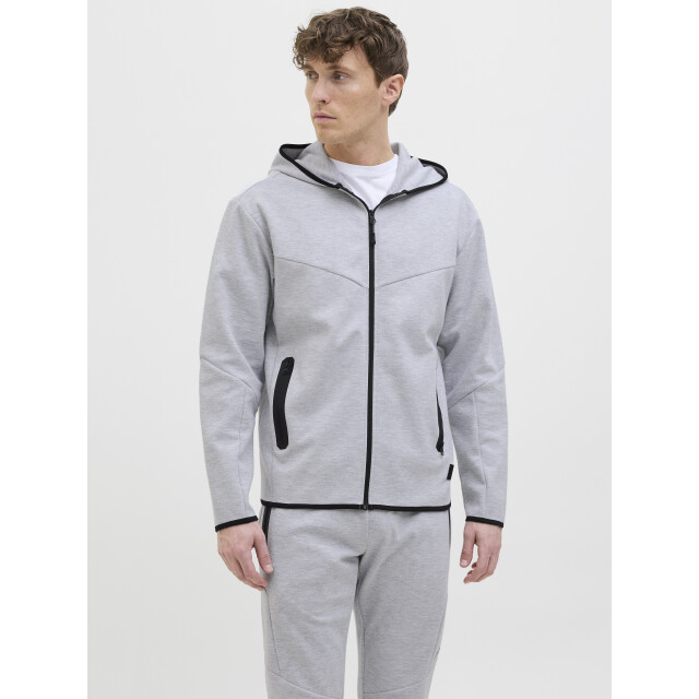 Jack & Jones jcofusion sweat zip hood noos 12260150 light grey melange 05791.910.0011 large