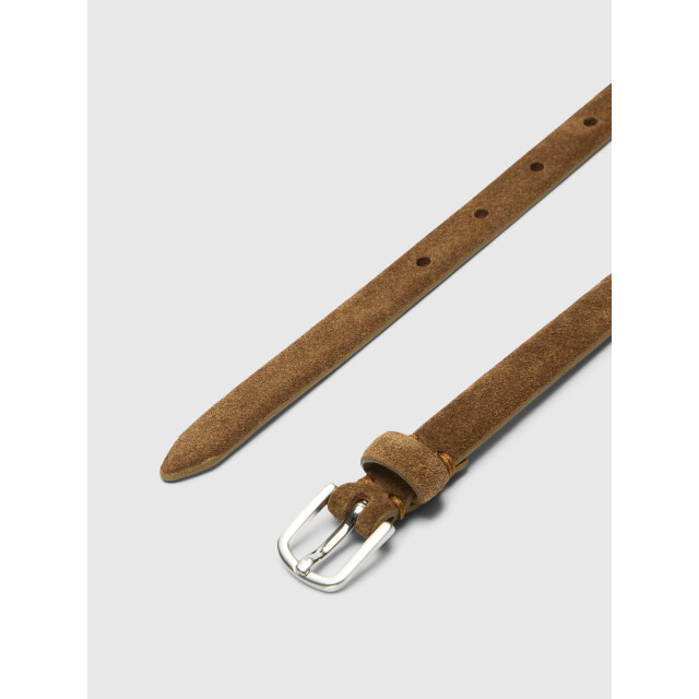 Selected Femme slfiona slim suede belt 16101065 tan 06831.805.0002 large