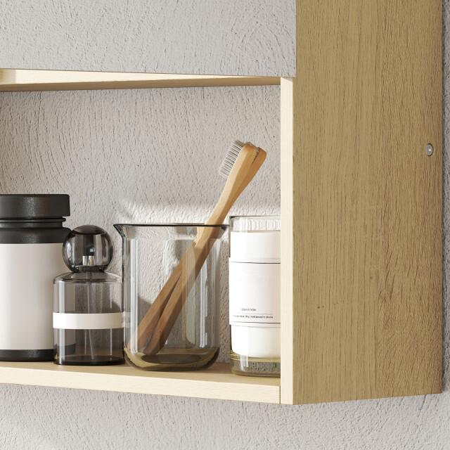 4goodz Spiegelkast met open rek wandmontage - 3442611 large