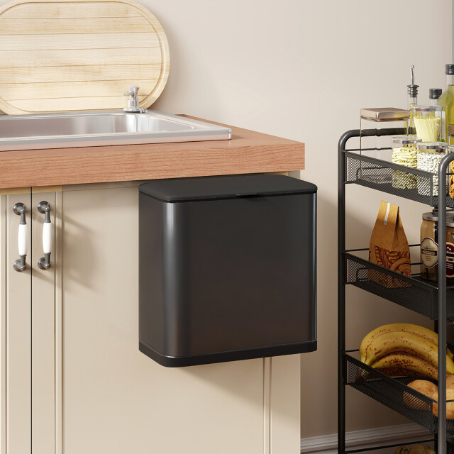 4goodz Aanrecht prullenbak 8 liter staand of hangend te plaatsen - 3461200 large