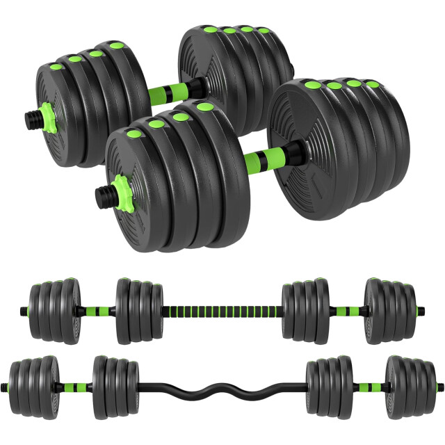 4goodz Verstelbare halterset 30 kg dumbels en barbells halterstang voor 3462559 large