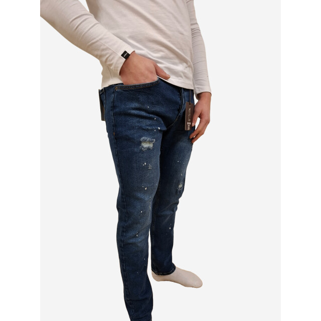 Tailor Stash heren jeans donker lengte 32 TS-10-DB-W33 large