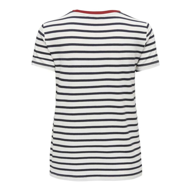 Only Onlheart life s/s tee jrs noos cloud dancer/night 15318959-177922002 large