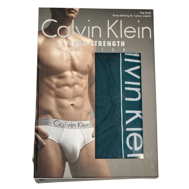 Calvin Klein Herenslip met logo UTNA742_teal large