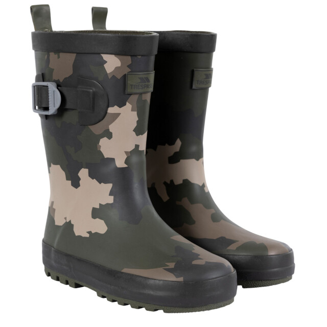 Trespass Kinder/kinder puddle wellington laarzen UTTP5427_greenbrownblackcamo large