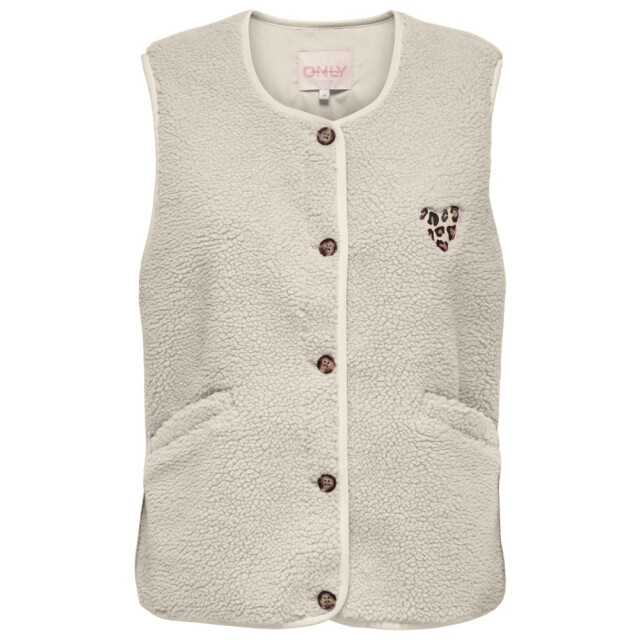Only Onlbaby life teddy vest pnt cs beige 4259.87.0003 large