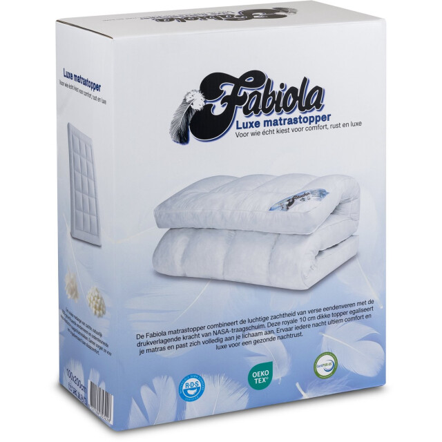 Fabiola Luxe topmatras 10cm – dons & traagschuim – anti-allergisch – rds & 3375220 large
