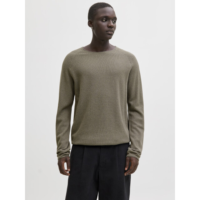 Jack & Jones jjehill knit crew neck noos 12157321 vetiver 05711.834.0121 large
