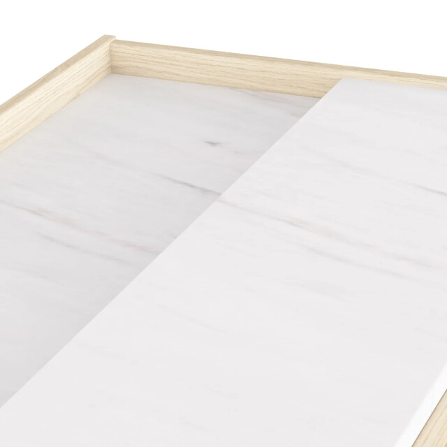 CaliCosy Salontafel met uitschuifbaar blad, eikenfineer en marmer l105,3 cm mÉlia 3467371 large