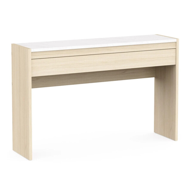 CaliCosy Console 1 lade decor eiken van draad en marmer l124,4 cm mÉlia 3467386 large