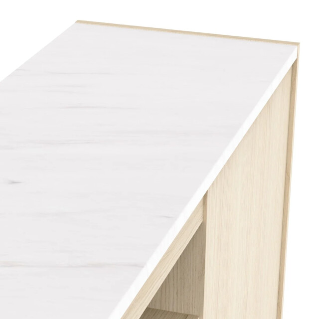 CaliCosy Buffet met 2 openslaande deuren en 2 lades, decor van eikenfineer en marmer, 3467373 large