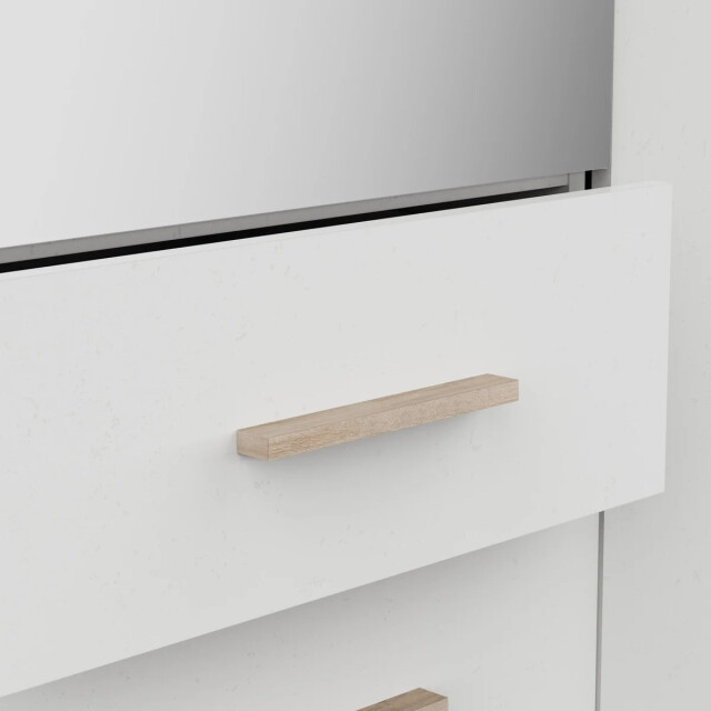 CaliCosy Kast met 3 openslaande deuren, spiegels en 2 lades, hoogte 210,9 cm malia 3467379 large