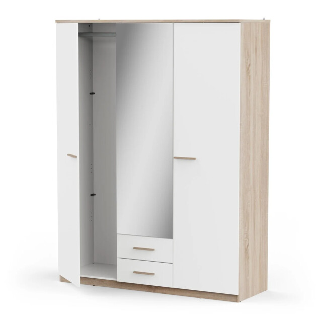 CaliCosy Kast met 3 openslaande deuren, spiegels en 2 lades, hoogte 210,9 cm malia 3467379 large
