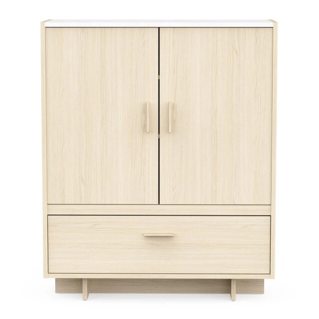 CaliCosy Buffet met 2 openslaande deuren en 1 lade, decor in eikenfineer en marmer, 3467375 large