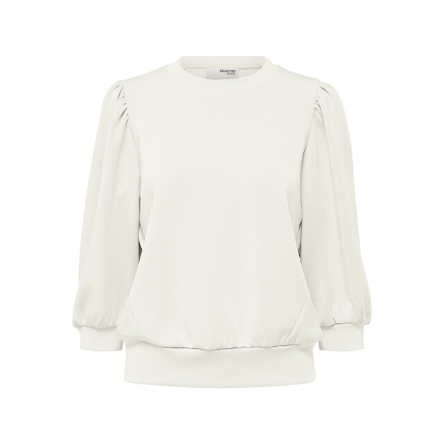 Selected Femme slftenny 3/4 sweat top noos 16082379 snow white 06721.310.0028 large