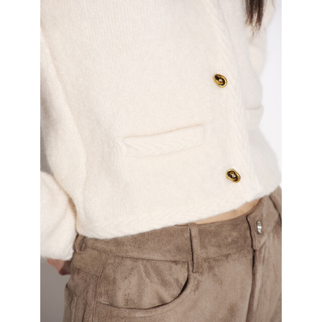 Dante 6 D6 beth boucle cardigan D6 Beth Boucle Cardigan/1175 Butter cream large