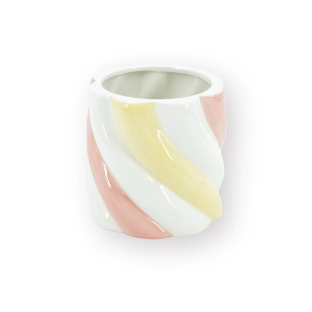 House Vitamin Pot planter marshmellow dolomite pink/white/yellow 15.5x15.5x16 cm 3470439 large