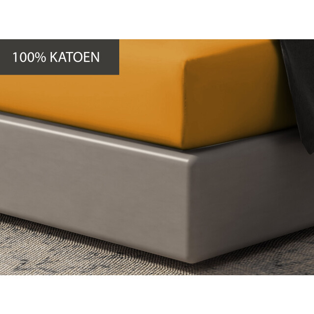 DoubleDry Hoeslaken 100% natuurlijk katoen eenpersoons 90x200 cm zacht & 3472203 large