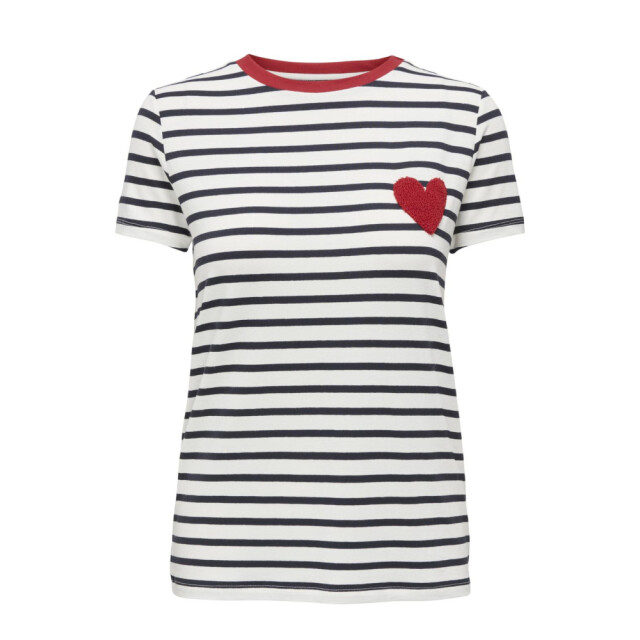 Only onlheart life s/s tee jrs noos 15318959 night sky / red hearts 06011.198.0195 large
